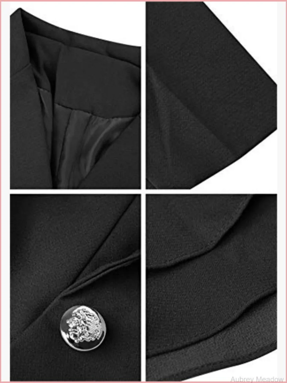 Open Front Blazer Long Sleeve Work Jacket Loose Fit Office